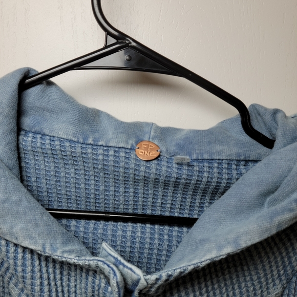 Free People Blue Mason Hoodie | Fall Hoodie | Size Medium - Picture 6 of 9